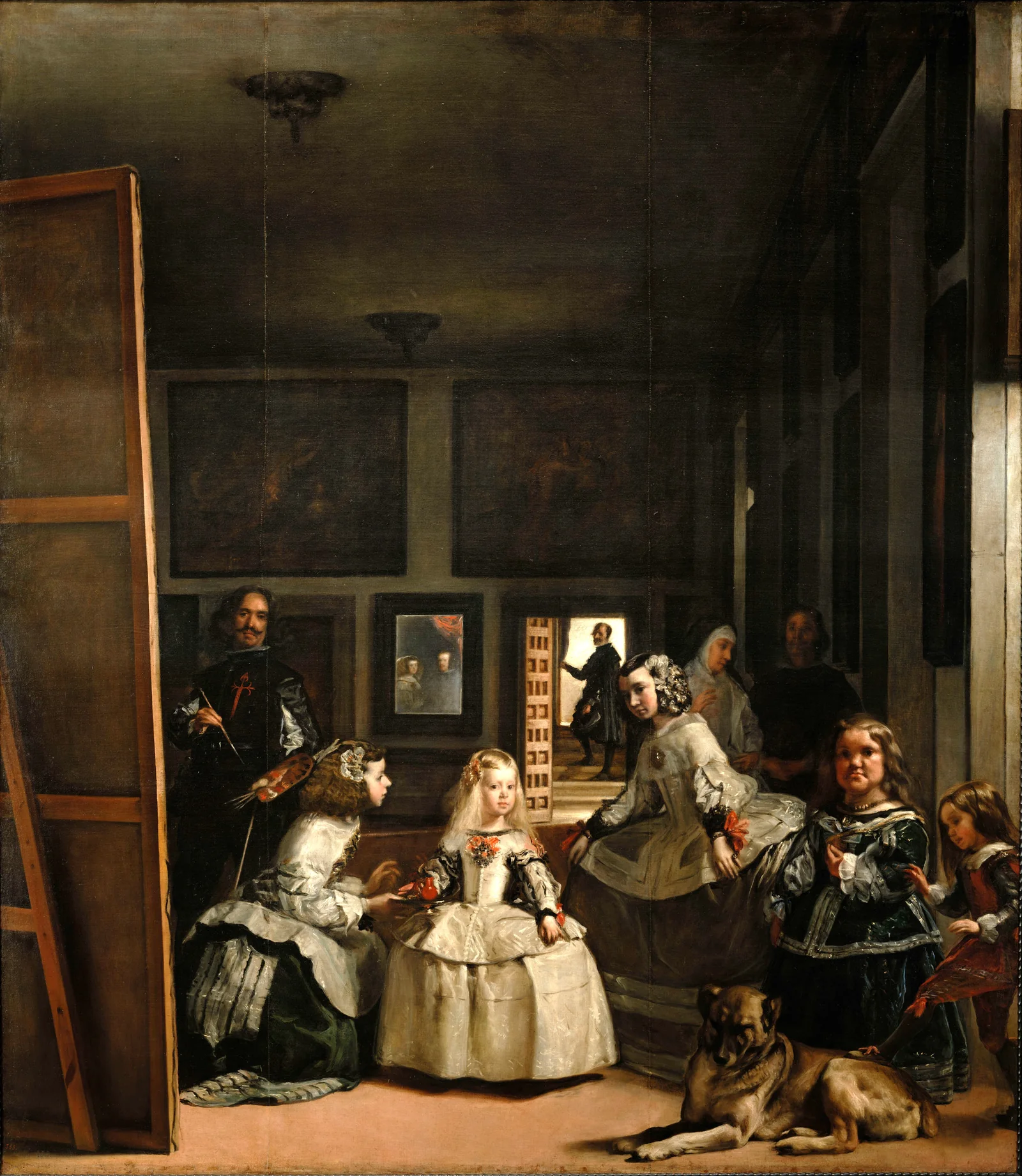 Les Ménines de Diego Velázquez, une scène de cour où le peintre nous regarde