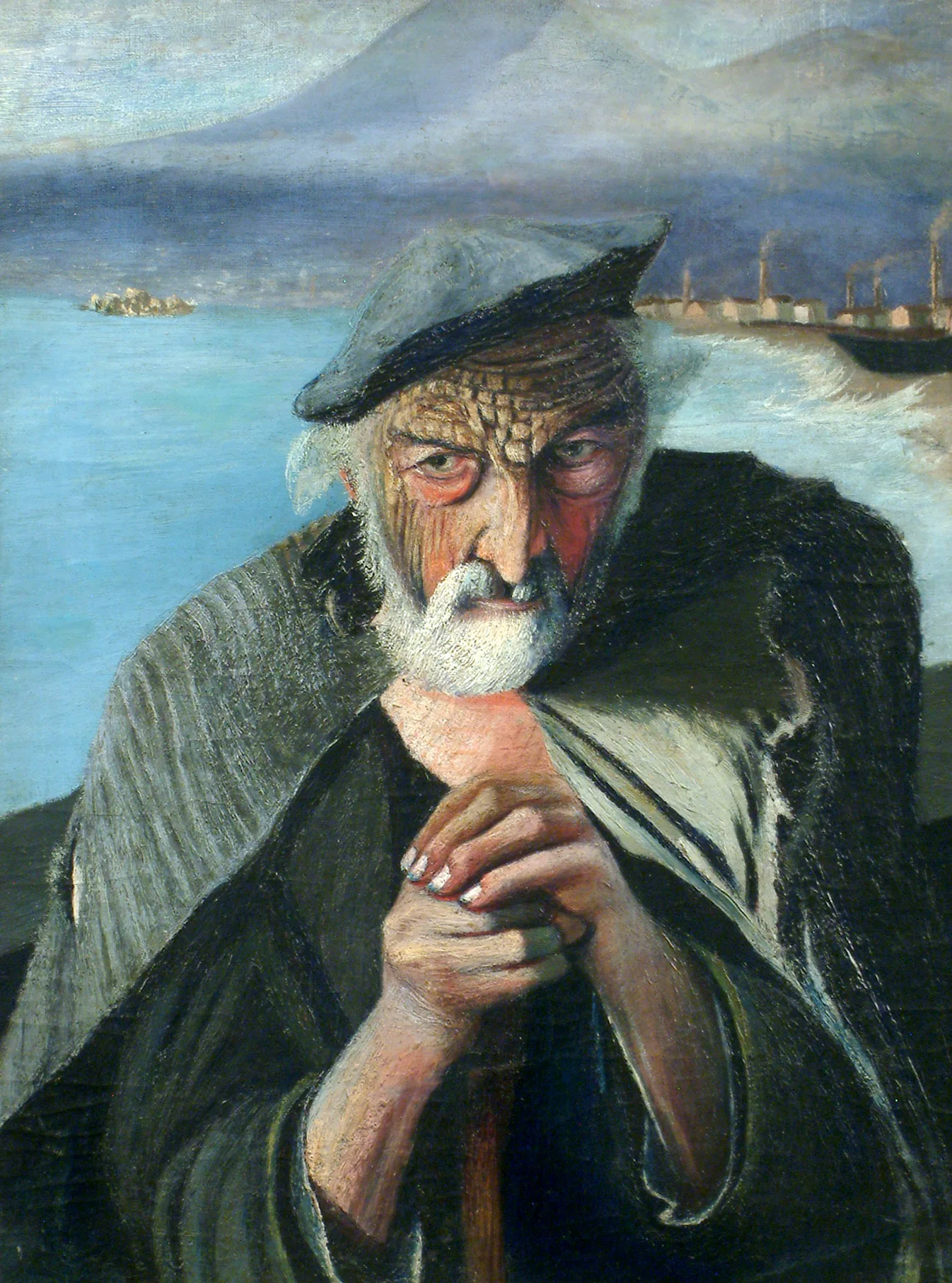 Le Vieux Pêcheur de Tivadar Csontváry Kosztka, portrait d’un homme au visage buriné